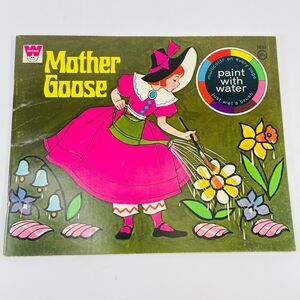 Mother Goose Florence Sarah Winship 1970 Paint With Water Whitman 1031 Unused